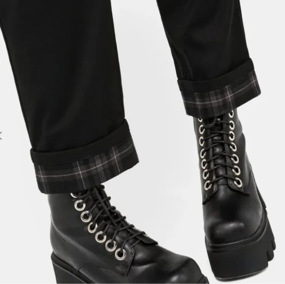 Disturbia Clover Check Contrast Trousers - Picture 4 of 9